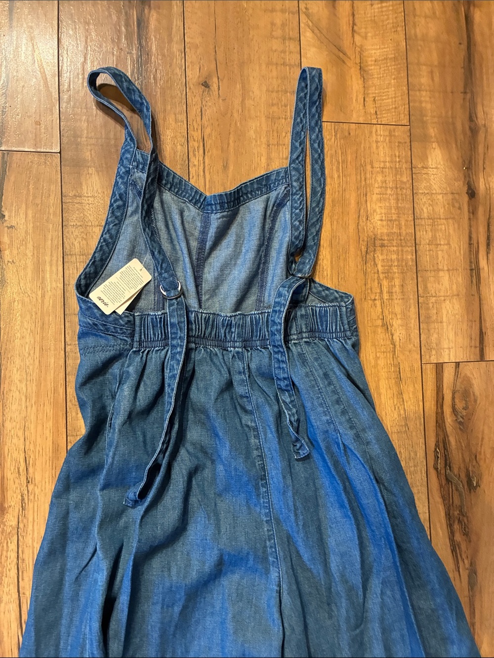 aerie Denim Jumpsuit - Medium Blue - Picture 4 of 4